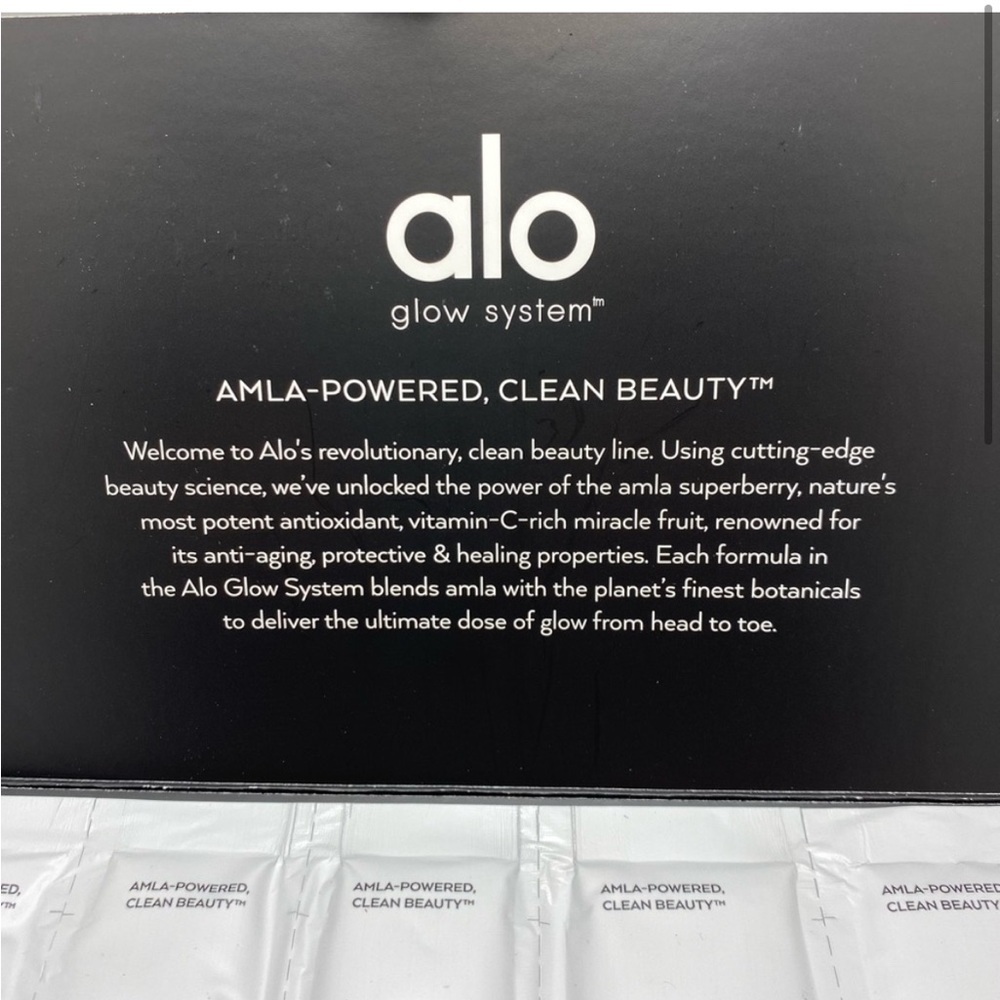 ALO Glow System Amla-Powered Clean Beauty Skincare Sample Pack New Unused - Picture 3 of 8